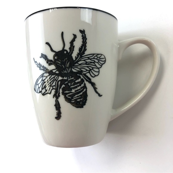 Abbott white ceramic Bee mug - Picture 2 of 8